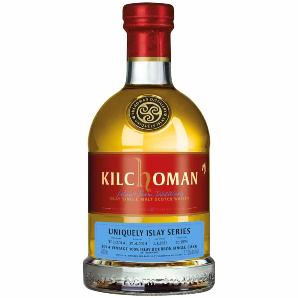 Kilchoman 2014/2022 – 100 % Islay Bourbon Single Cask 302/2014
