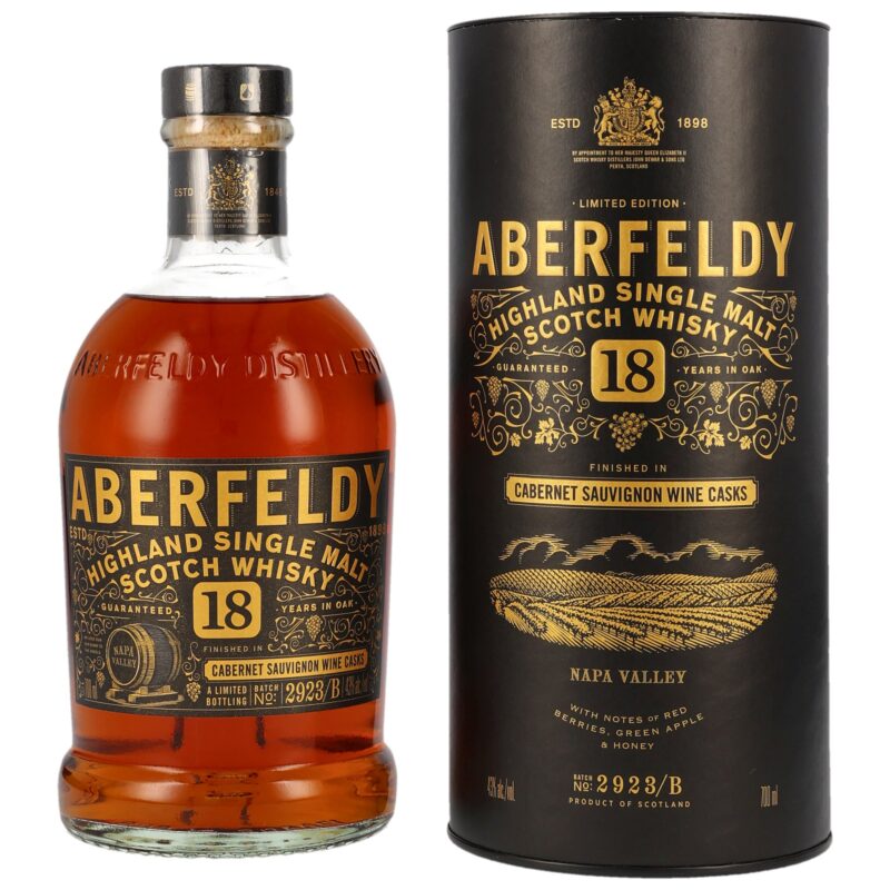 Aberfeldy 18 Jahre - Nappa Valley Wine Cask - Cabernet Sauvignon