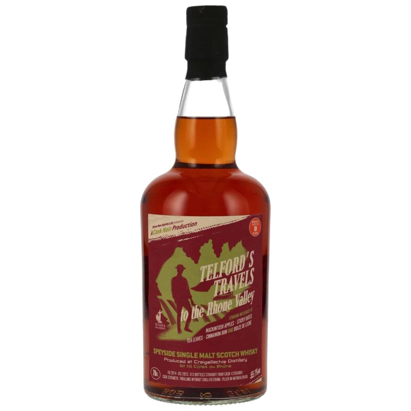 Craigellachie 2014/2023 - 8 Jahre - Cask Noir - 1st Fill Cotes du Rhone #22034001 - Telfords Travels to the Rhone Valley