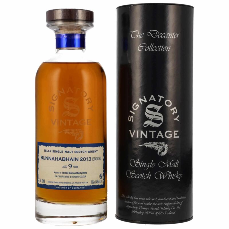 Bunnahabhain Staoisha 2013/2023 Sig Ibisco Decanter