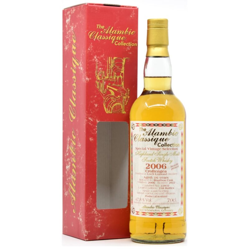 Croftengea 2006/2022 - 16 Jahre - Bourbon Cask - Heavliy Peated - Alambic Classique - 47,8%