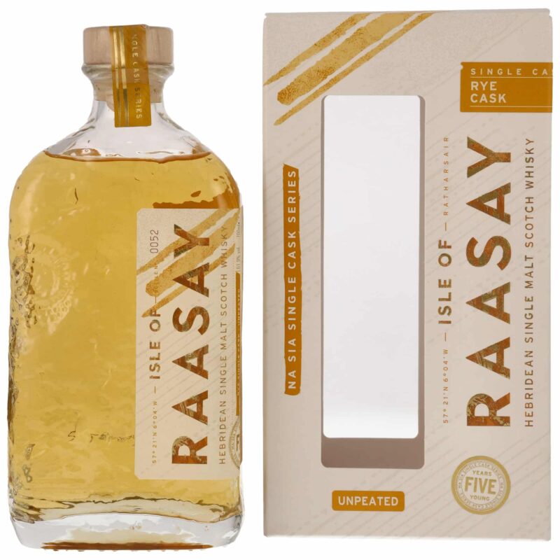 Isle of Raasay 2019/2024 – 5 Jahre – Unpeatetd Rye Cask #19/266 – 61.9%