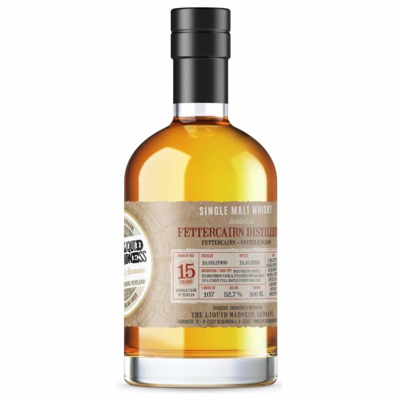 The Liquid Madness - Fettercairn - 2009/2024 - 15 Jahre - Maple Syrup Cask Finish - 52,7%