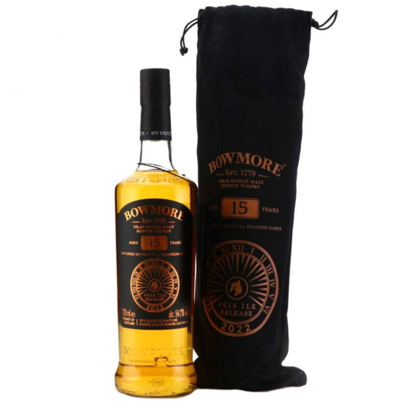 Bowmore 15 Jahre - Feis Ile 2022 - 1st Fill Bourbon - 54,7%