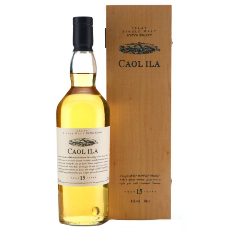 Caol Ila 15 Jahre - Flora & Fauna - Wooden Box - 43,0%