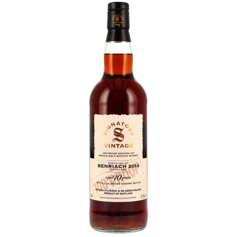 Benriach 2014/2025 - 1st Fill Oloroso Cask - Signatory Vintage - 100 Proof Edition #47 - 57,1% - 2cl Sample!