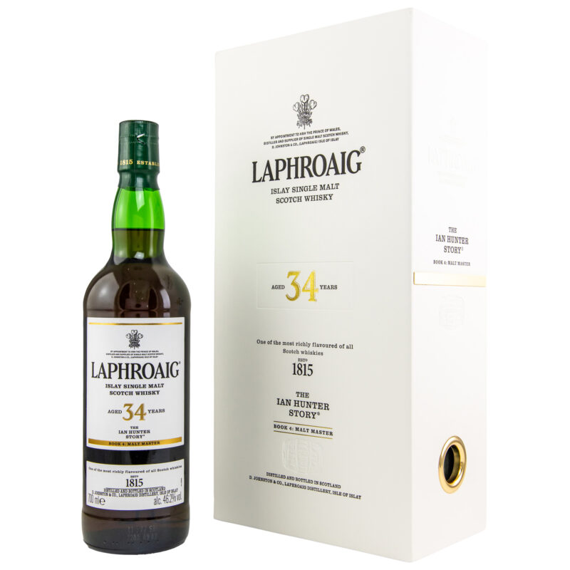 Laphroaig 34 Jahre - The Ian Hunter Story 2022 - 1st Fill European Oloroso Sherry Casks Finish - 46,2% - 2cl - RESERVIERUNG!