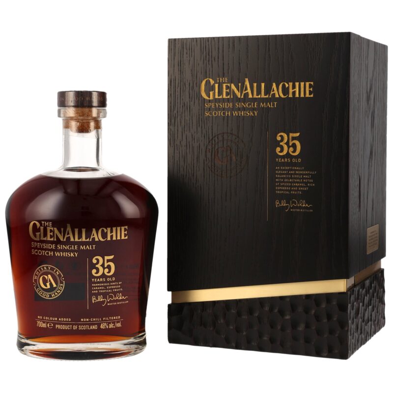 GlenAllachie 1989/2024 - 35 Jahre - PX Sherry Hogsheads, Oloroso Puncheon & Virgin Oak Barrels - 48,0% - 2cl - RESERVIERUNG!