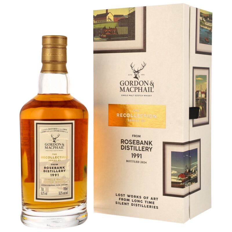 Rosebank 1991/2024 - 32 Jahre - Gordon & MacPhail - 1st Fill Bourbon Cask #2114 - 51,2% - 2cl - RESERVIERUNG!