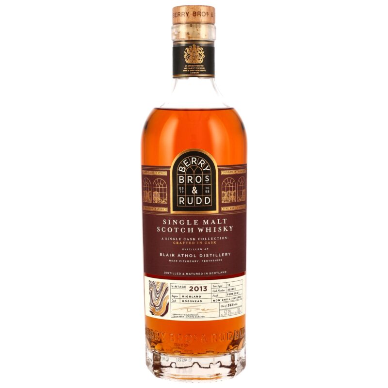 Blair Athol 2013/2025 - 12 Jahre - Pomerol Cask Finish #303635 - Berry Bros & Rudd - 57,3% - 5cl