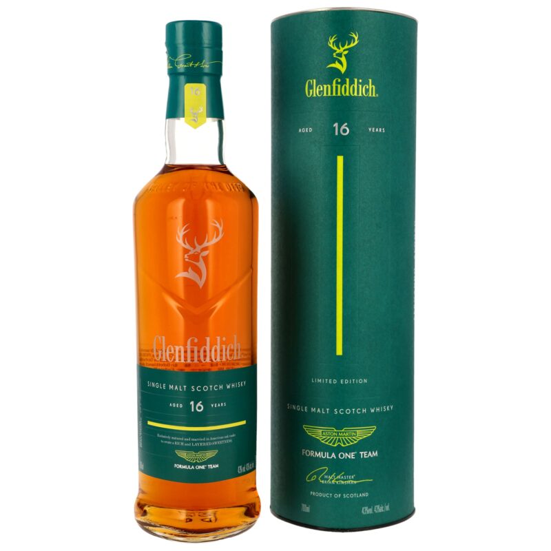 Glenfiddich 16 Jahre - Aston Martin F1 - American Oak Casks - 43,0%