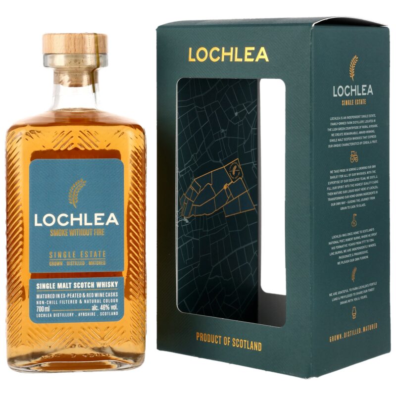 Lochlea Distillery - Single Estate - Smoke Without Fire - Ex-Peated & Red Wine Casks