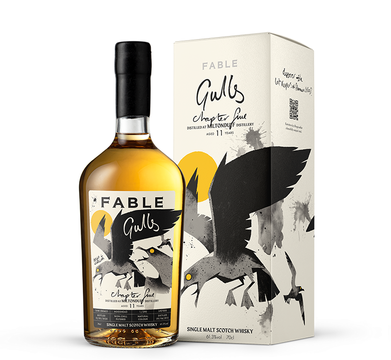 Miltonduff 11 Jahre 2013/2024 Fable Chapter five Gulls 54,1% vol. - GROßFLASCHE 0,7 Liter