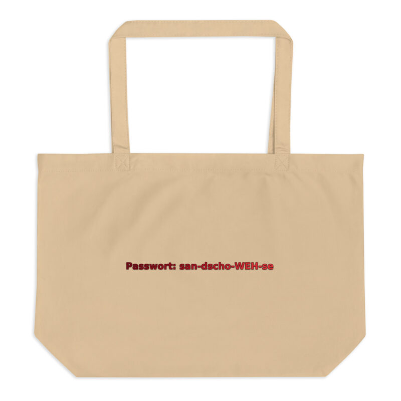 Wein Sangiovese  Bio-Stoffbeutel hell 23 l – 100 % zertifizierte Bio-Baumwolle, 3/1 Twill, 272 g/m² – groß & robust – 50,8×35,6×12,7 cm – lange Doppelgurte – offenes Hauptfach, flacher Boden