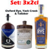 Set: 3x2cl - Oxford Rye, Yack Creek & Talisker