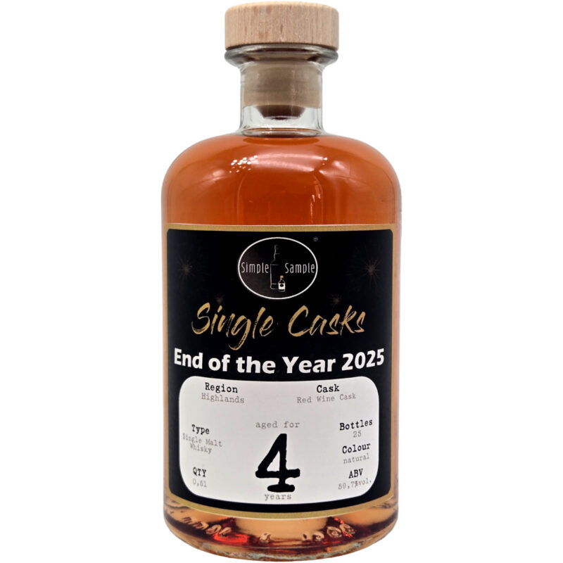 End of the Year 2025 Collection - Highlands 4yo Red Wine Cask - 59,7%vol. - GROßFLASCHE 0,5L