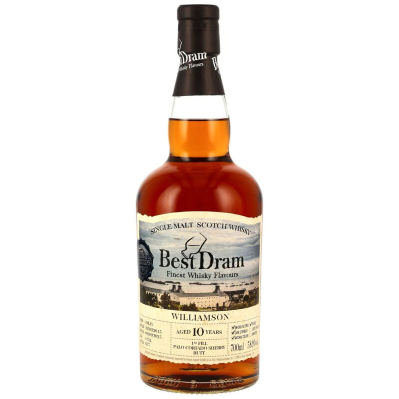 Williamson 2015/2025 - 10 Jahre - Palo Cortado Sherry Butt - Peated - Best Dram - 58,9%
