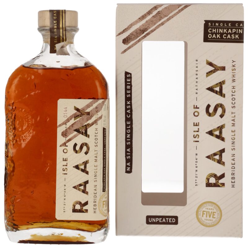 Isle of Raasay 2019/2024 - 5 Jahre - Single Malt Whisky - Single Cask #19/167 Chinkapin Oak - 61,4%