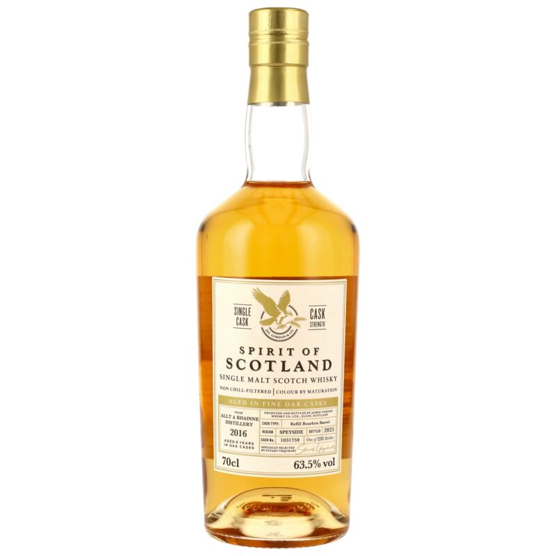 Allt A Bhainne 2016/2025 - 8 Jahre - Refill Bourbon Barrel #1031759 - Gordon & MacPhail - Spirit of Scotland - 63,5%