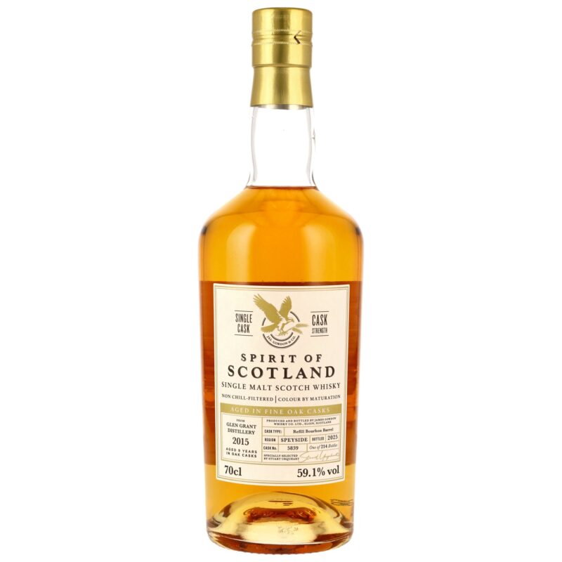 Glen Grant 2015/2025 - 9 Jahre - Refill Bourbon Barrel #5839 - Gordon & MacPhail - Spirit of Scotland - 59,1%
