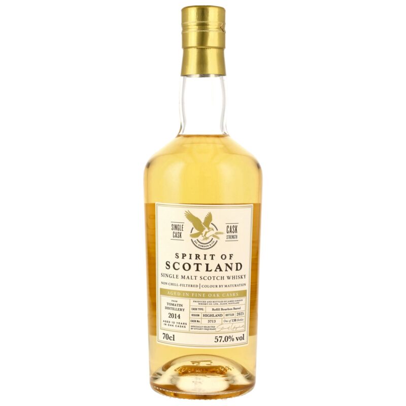 Tomatin 2014/2025 - 10 Jahre - Refill Bourbon Barrel #3713 - Gordon & MacPhail - Spirti of Scotland - 57,0%