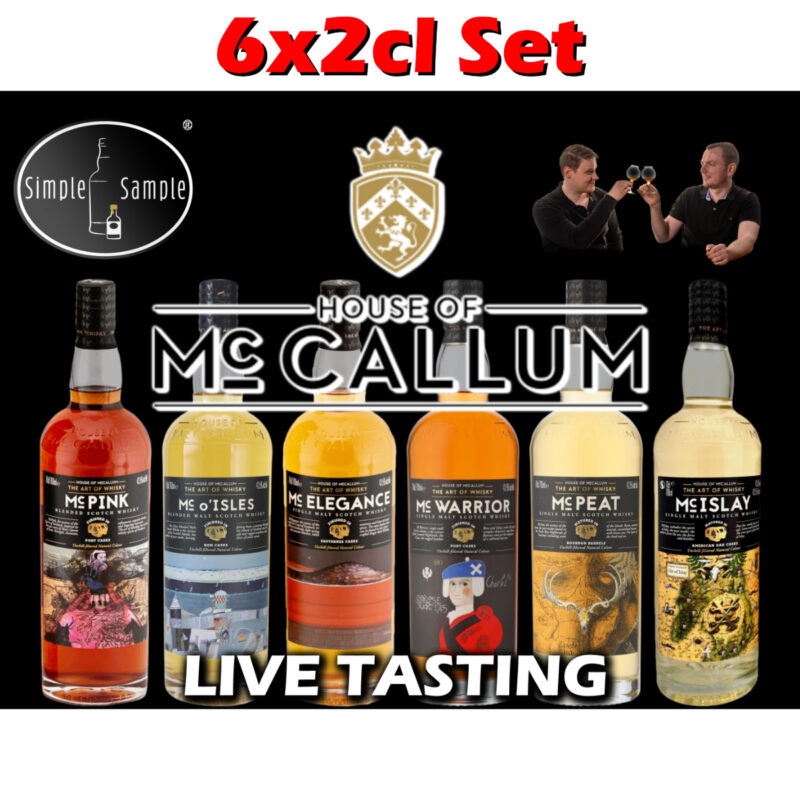 House of McCallum Live Tasting - 6x2cl Set - 15.04.2026 - Auslieferung ab 27.02.2026!