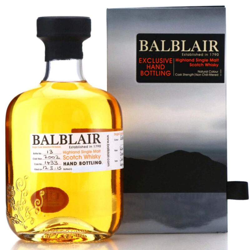 Balblair 2002 Hand Filled Cask #1433 - 55,1%