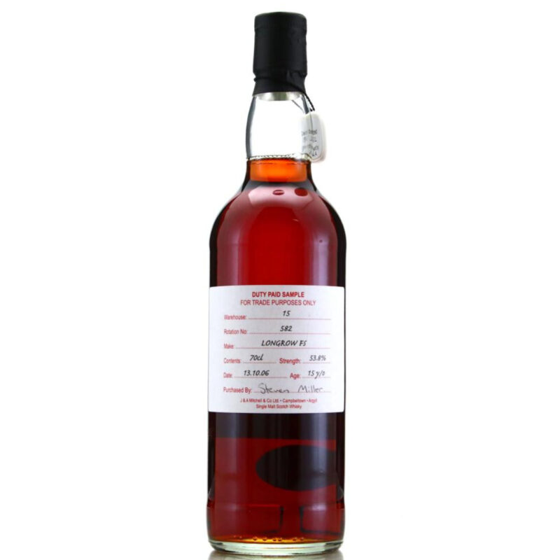 Longrow 2006 - Duty Paid Sample - 15 Jahre - Fresh Sherry Hogshead - 53,8%