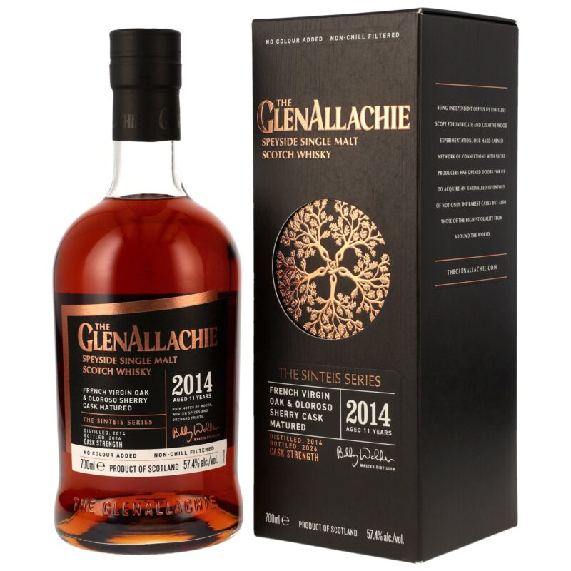 GlenAllachie 2014/2026 - 11 Jahre - Sinteis Series Part III - French Virgin Oak & Oloroso Casks - 57,4%