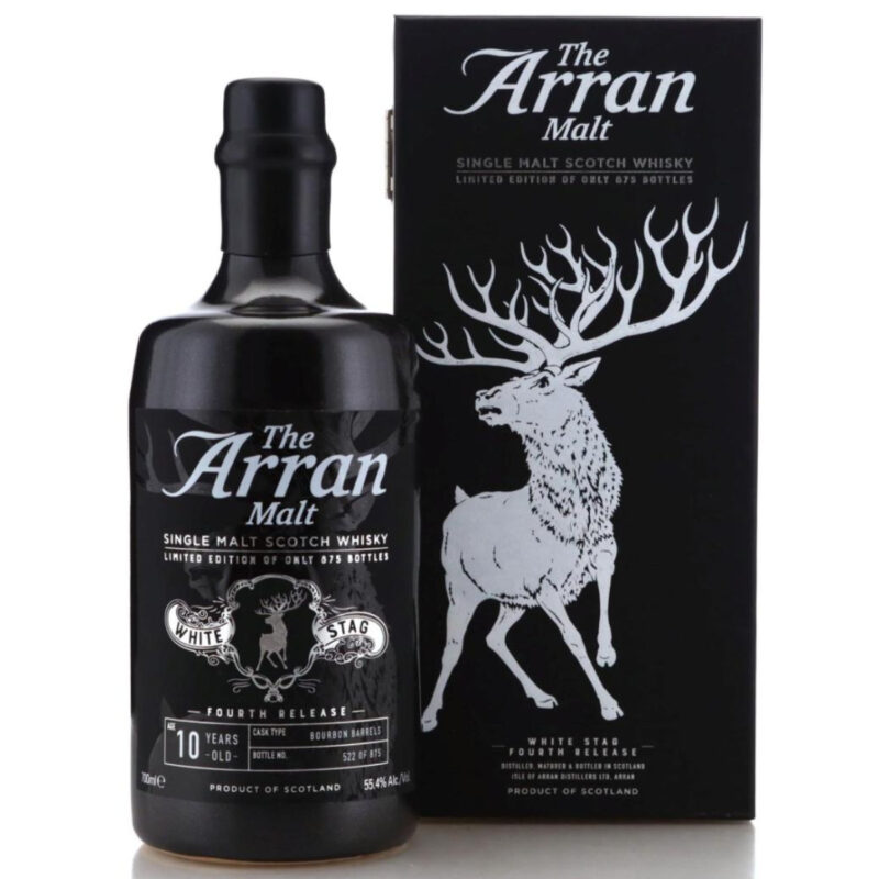 Arran White Stag Fourth Release - 10 Jahre - Bourbon Barrels - 55,4%