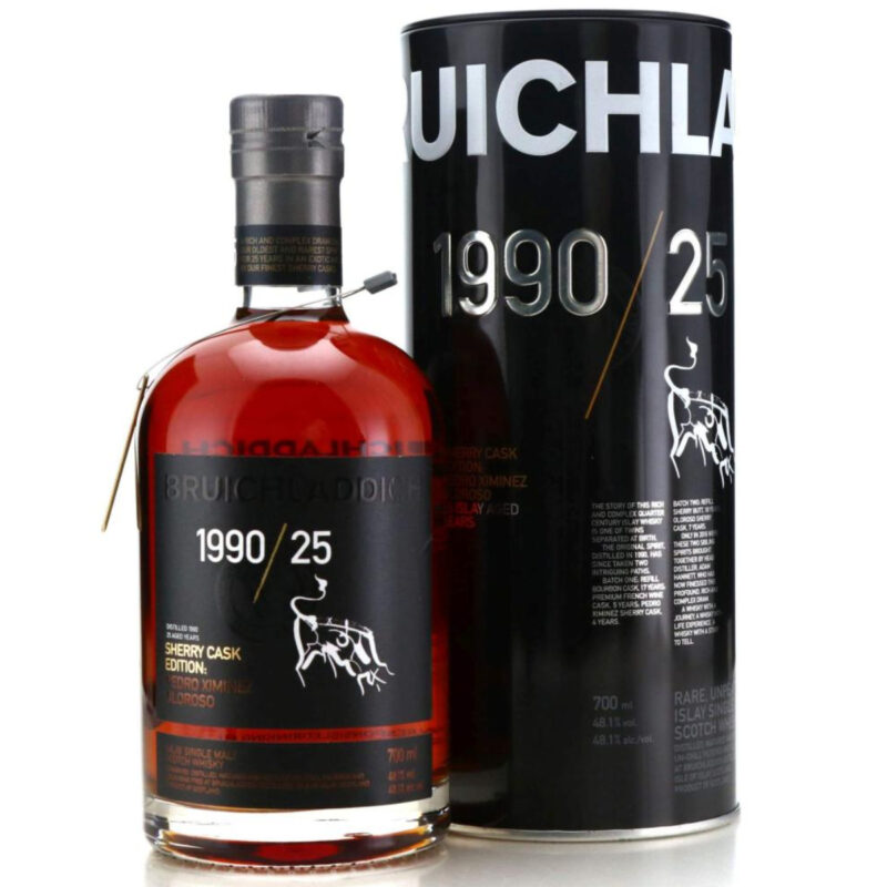 Bruichladdich 1990 - 25 Jahre - Rare Cask Series - Sherry Cask - 48,1%