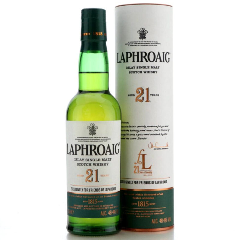 Laphroaig 21 Jahre - Friends of Laphroaig - 1st Fill Bourbon Casks - 48,4%