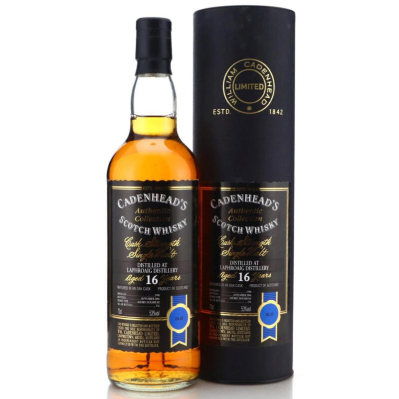 Laphroaig 1990 - 16 Jahre - Cadenhead's - Sherry Hogshead - 53,0%