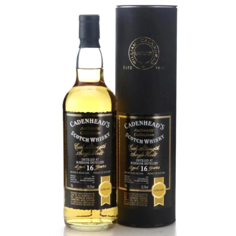 Rosebank 1989 - 16 Jahre - Cadenhead's Authentic Collection - Bourbon Hogshead - 55,3%