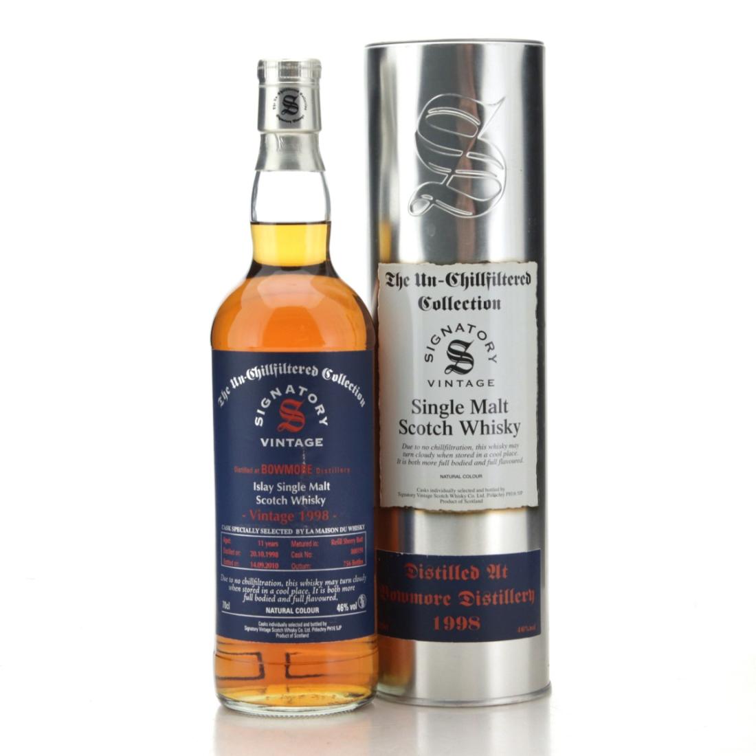 Bowmore 1998 – 11 Jahre – The Un-Chillfiltered Collection – Refill Sherry Butt – 46,0%
