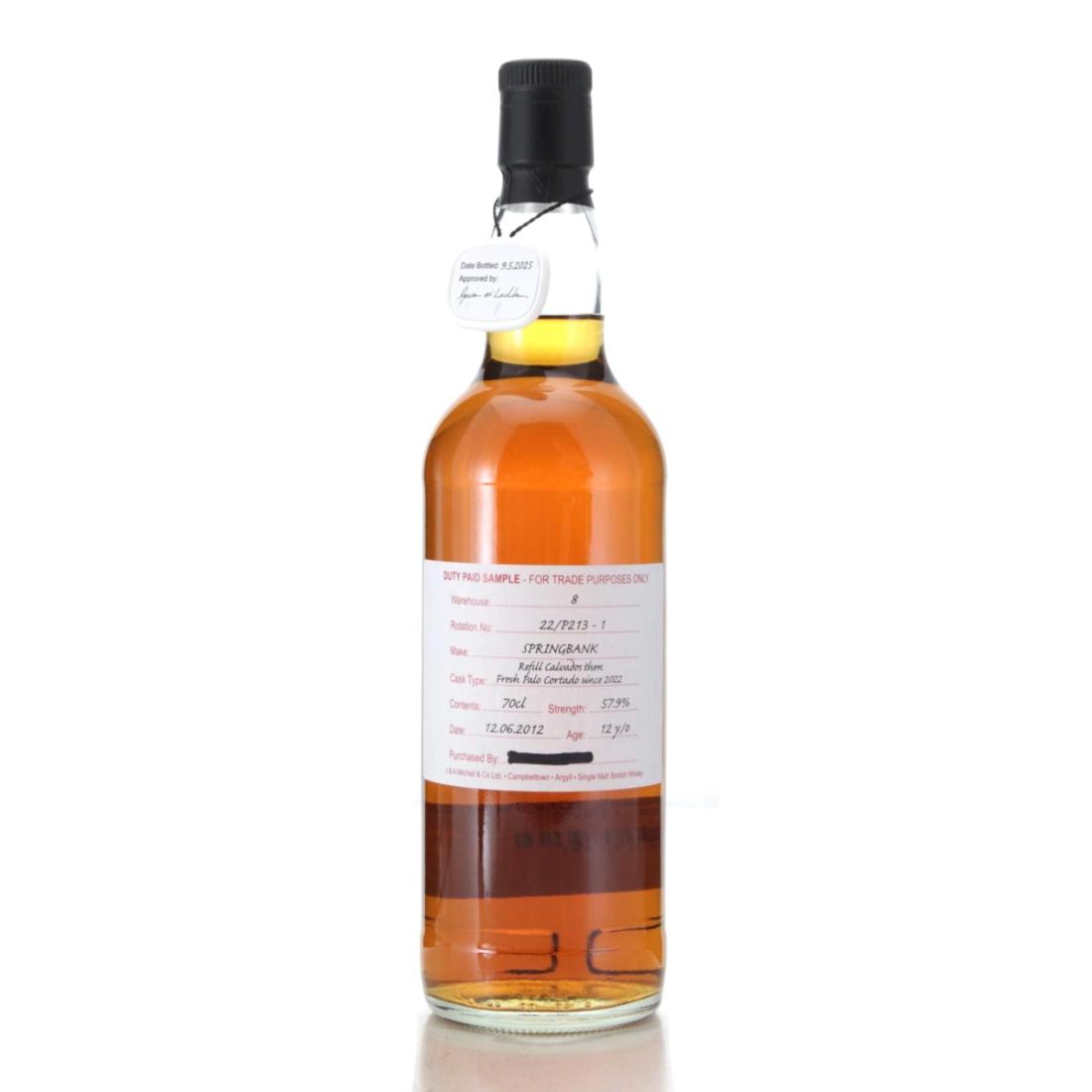 Springbank 2012 – 12 Jahre – Fresh Palo Cortado Finish – 57,9%