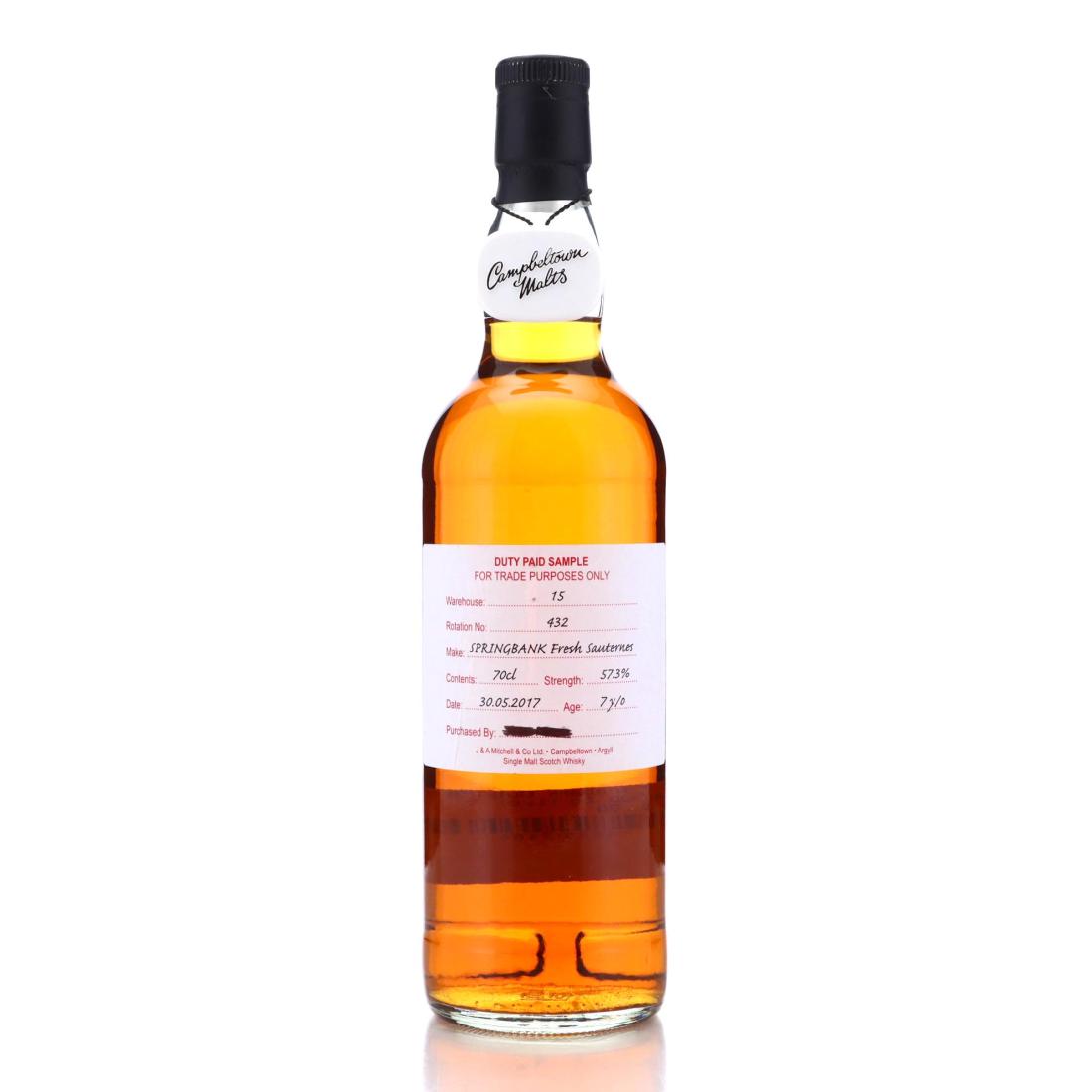 Springbank 2017 – 7 Jahre – Fresh Sauternes – 57,3%