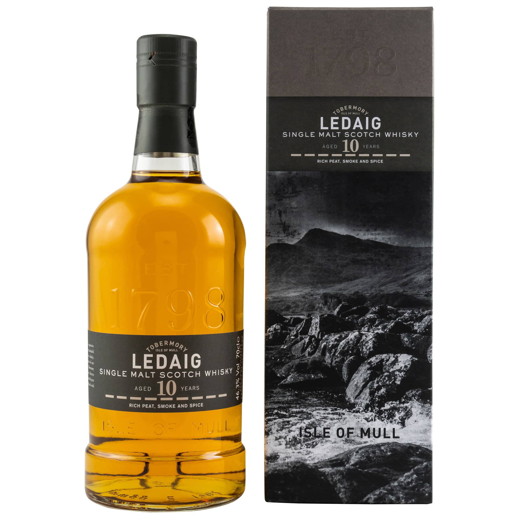 Ledaig 10 Jahre – Peated – 46,3%