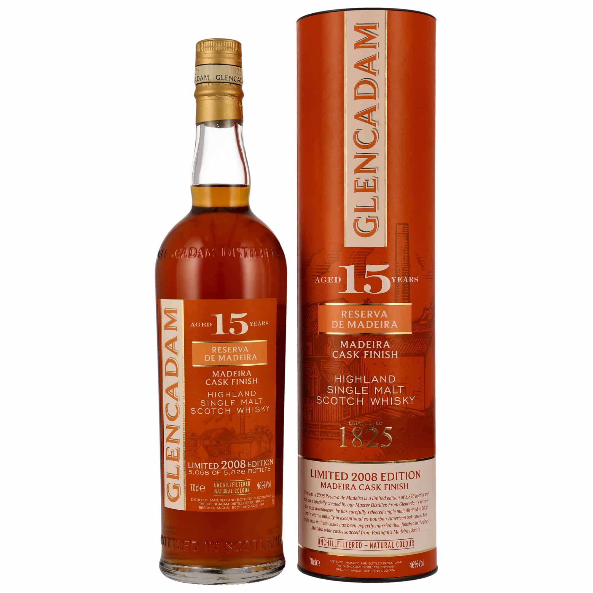 Glencadam 2008/2023 – 15 Jahre – Madeira Cask Finish – 46,0%