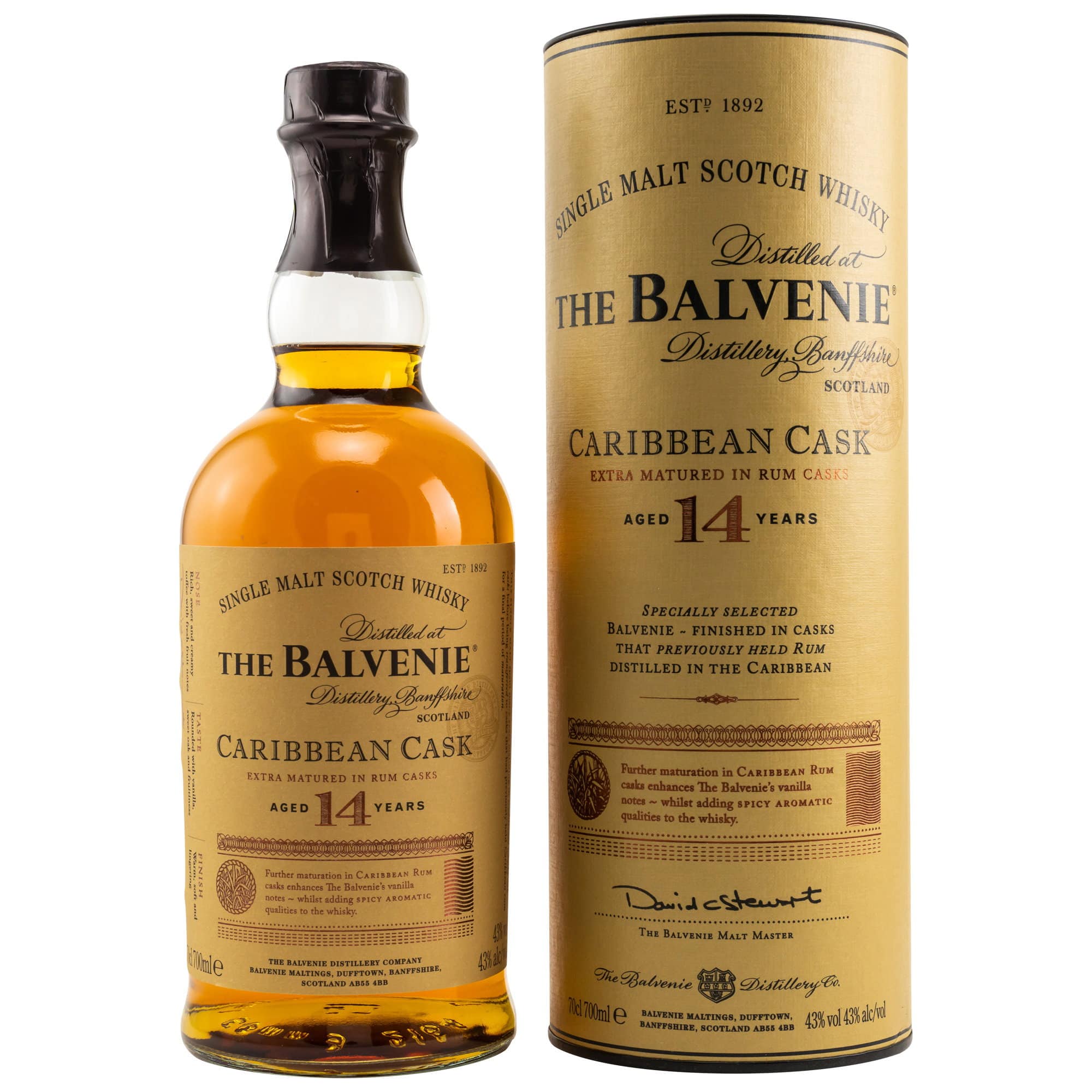 Balvenie 14 Jahre Caribbean Cask – 43,0%
