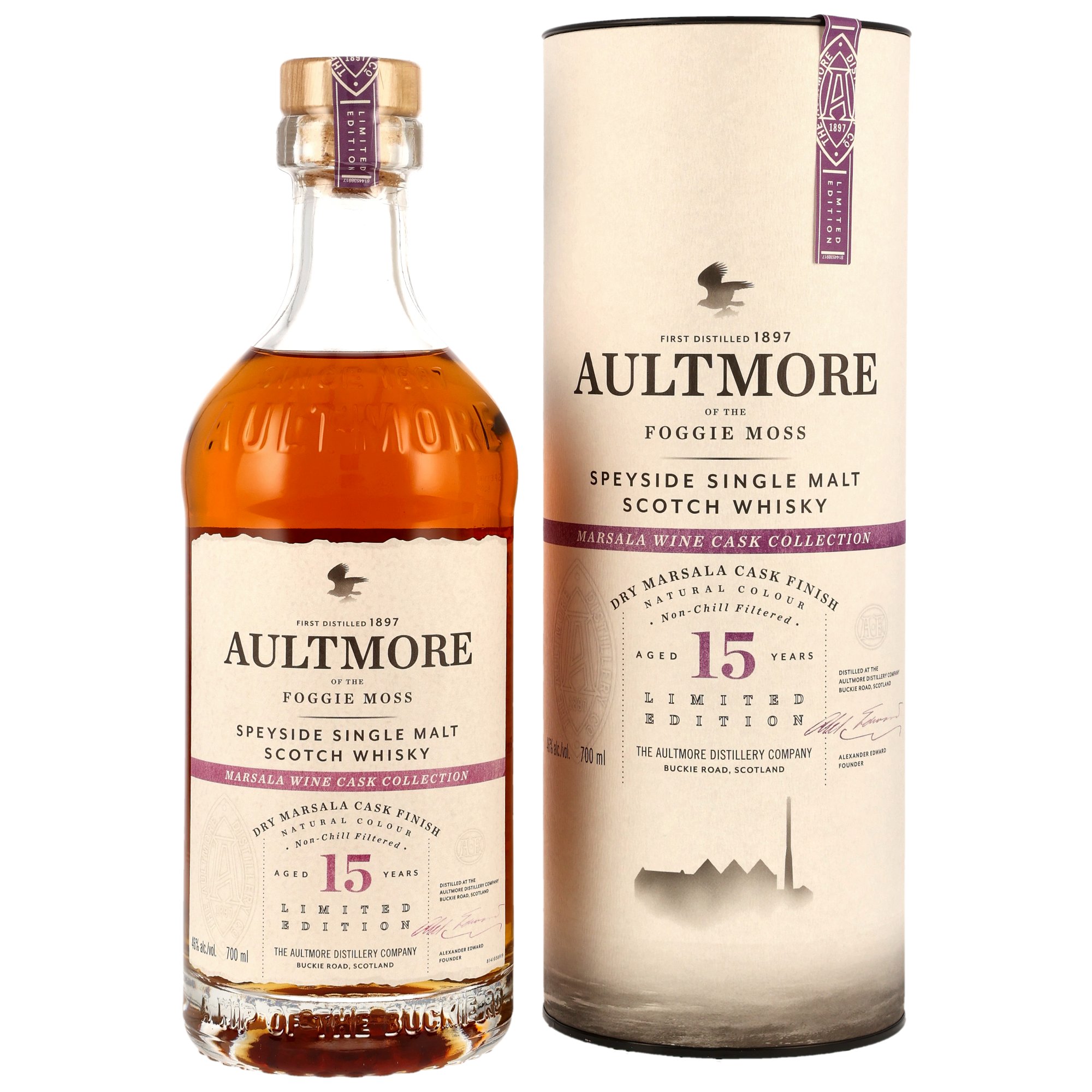 Aultmore 15 Jahre – Dry Marsala Cask Finish – Limited Edition – 46,0%
