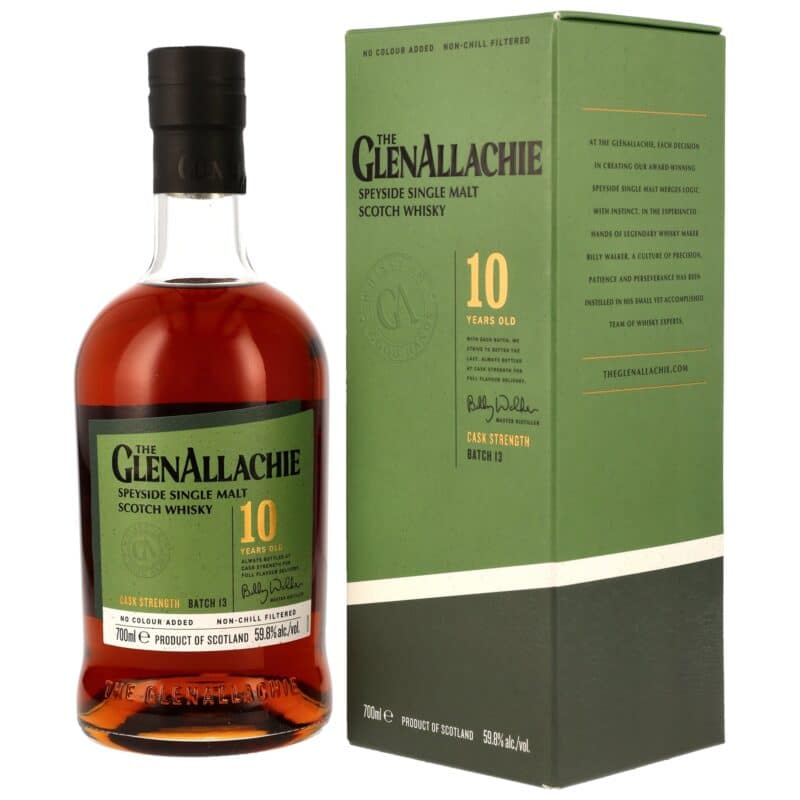 GlenAllachie 10 Jahre – Batch 13 – Cask Strength – PX Sherry, Oloroso Sherry, Red Wine & Virgin Oak Casks – 59,8%