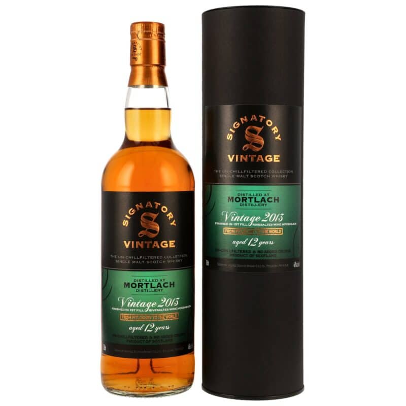 Mortlach 2013/2026 – 12 Jahre – Signatory Vintage The Un-Chillfiltered Collection – 1st Fill Rivesaltes Hogshead Finish #104, #105, #107, #109, #110 – 46,0% – Originalflasche