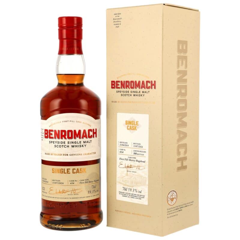 Benromach 2014/2026 – 12 Jahre – Single Cask – First Fill Sherry Hogshead #434 – 59,3 % vol.