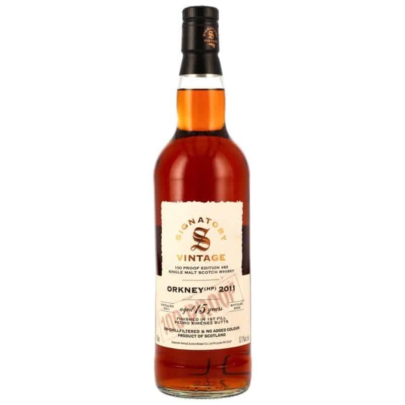 Orkney (HP) 2011/2026 – 15 Jahre – Signatory Vintage 100 Proof Edition #83 – 1st Fill PX Sherry Butt Finish – 57,1%