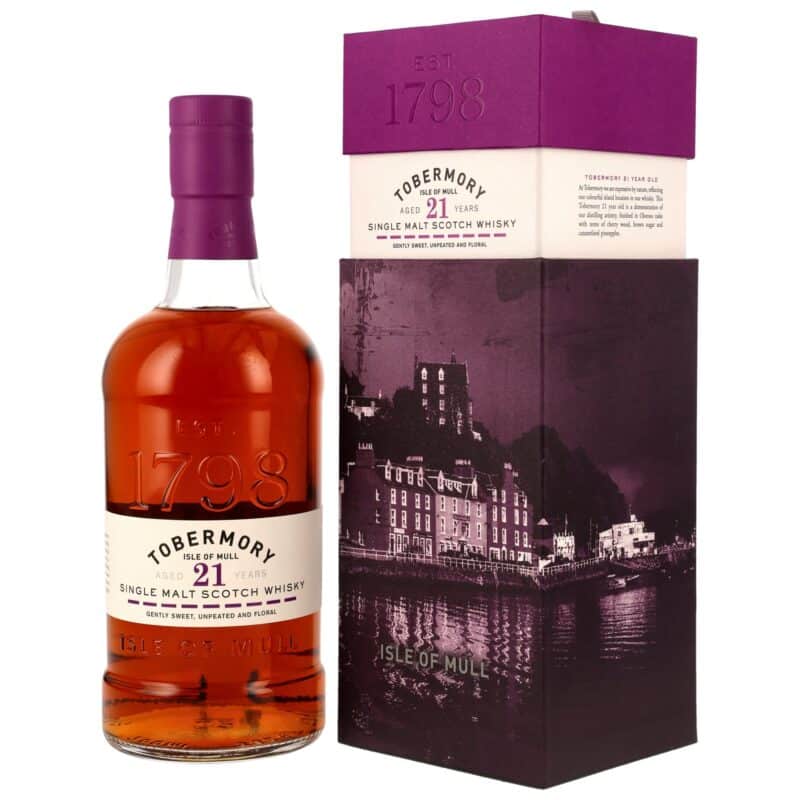 Tobermory 21 Jahre – Oloroso Sherry Cask Finish – 46,3 % – 5cl Sample