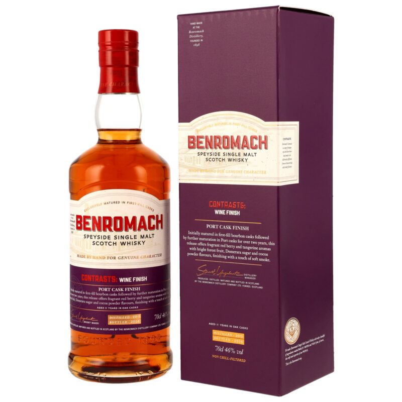 Benromach 2015/2026 – 11 Jahre – Contrasts: Port Cask Finish – 46,0%