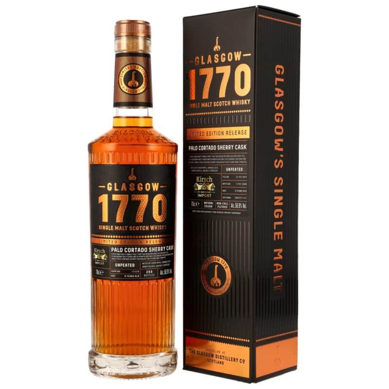 Glasgow 1770 2017/2026 – 9 Jahre – 50th Anniversary Kirsch Import – Palo Cortado Sherry Cask #17/228 – 58,9 %