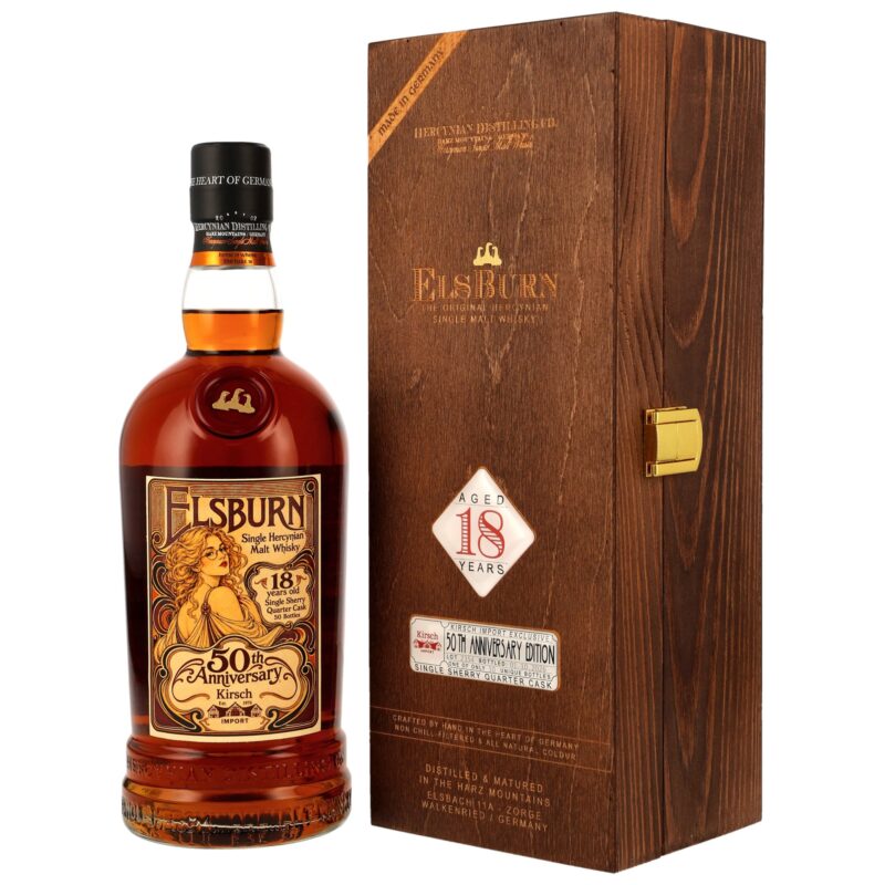 Elsburn 2008/2026 – 18 Jahre – 50th Anniversary Kirsch Import – Single Sherry Quarter Cask – 50,2 %