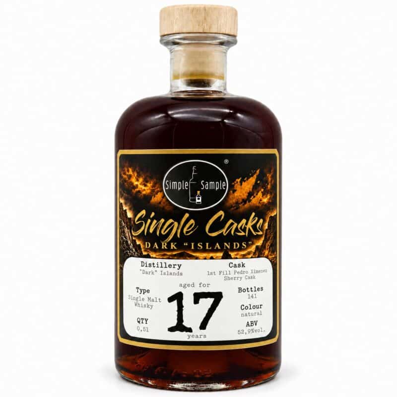 Secret Dark Islands 17 Jahre – Simple Sample Single Casks, 0,5-l-Flasche